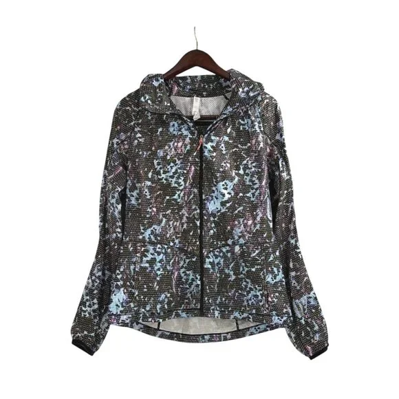 Lululemon Back Pack it Jacket Womens 10 Hood Running Outdoor Packable Athletic - Picture 1 of 8